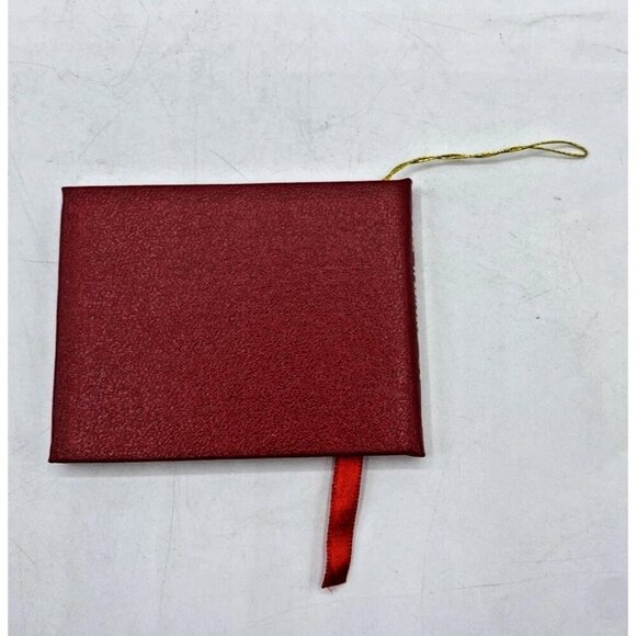 Vintage Kurt Adler Christmas Ornament The Wizard of Oz Mini Book 1984 Red Gold - Picture 2 of 13